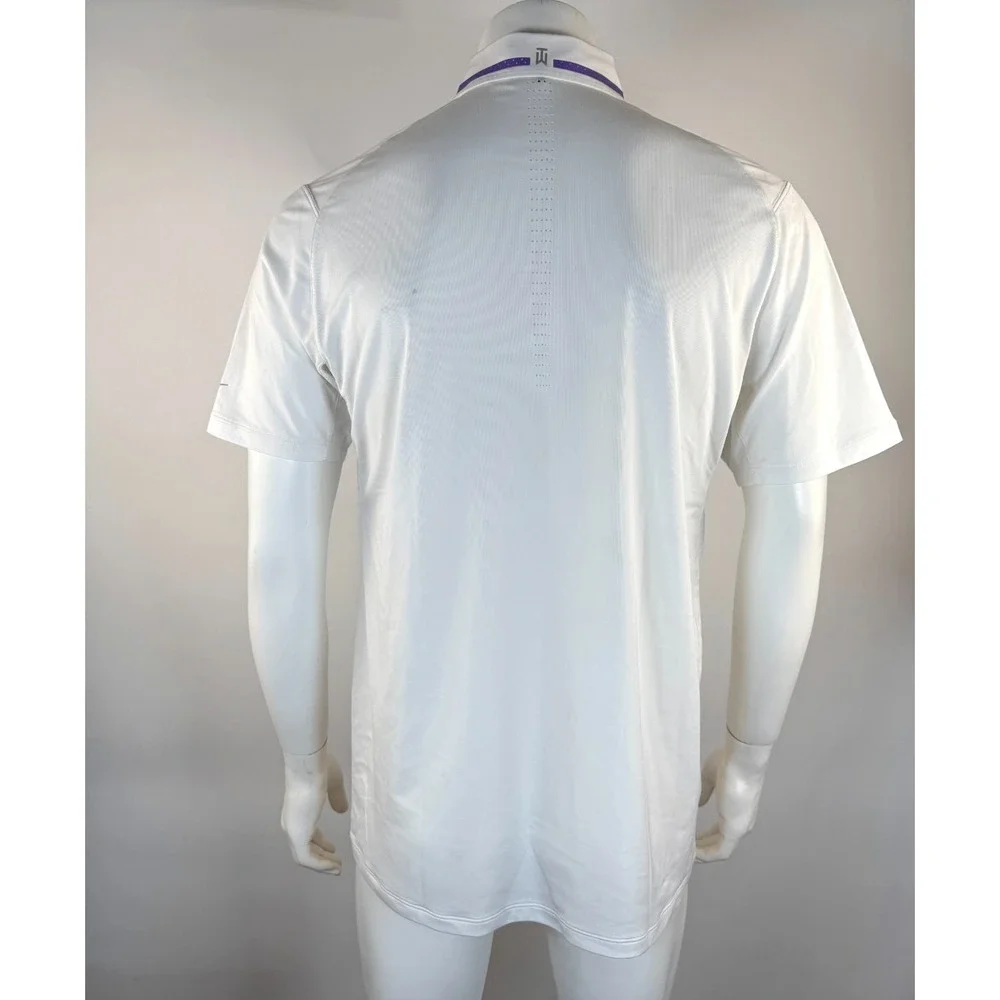 Nike Tiger Woods Collection Dry Fit Polo Golf Shirt Mens L Short Sleeve Stretch‎